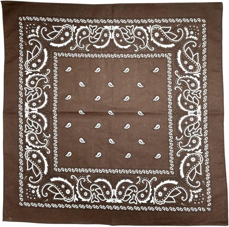 MD Style Extra Large Bandana 27” x 27” 100% Cotton for Men & Women Paisley Handkerchief Headband Scarf Jumbo Bandanas - Image 3